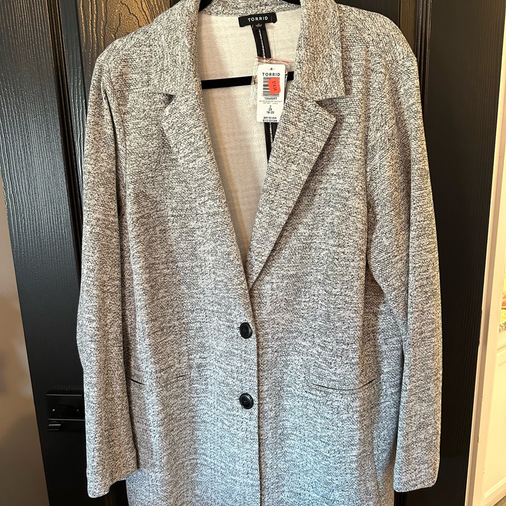 Torrid Women's Heathered Gray Blazer